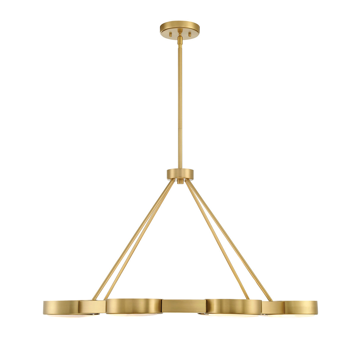 Finn 8 Light Chandelier 39", Brass and Alabaster