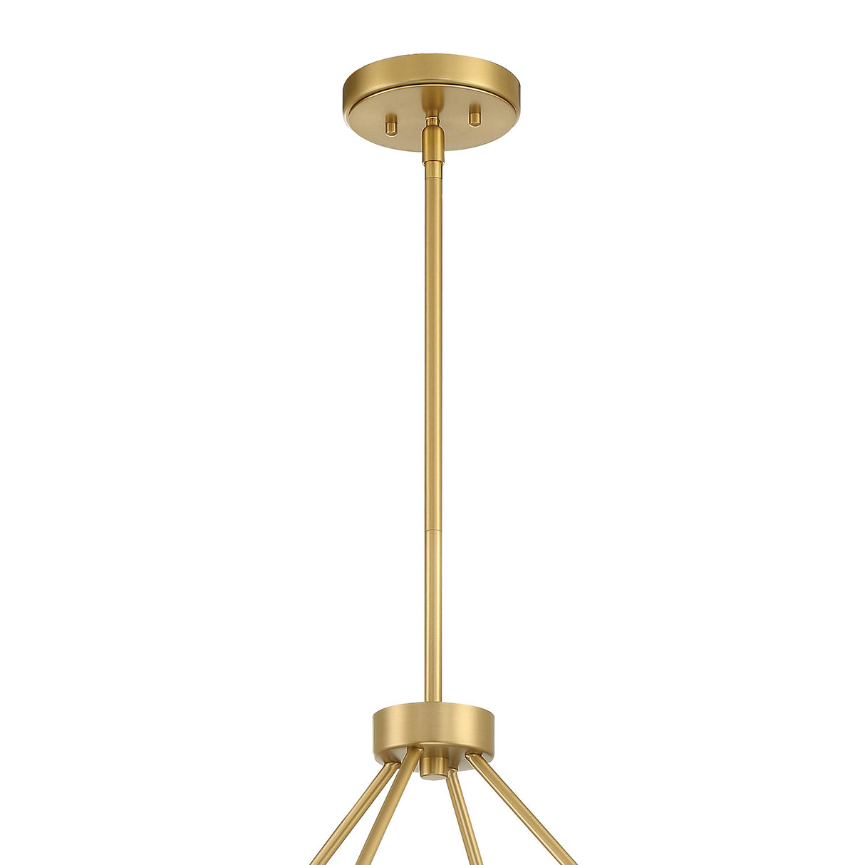 Finn 8 Light Chandelier 39", Brass and Alabaster