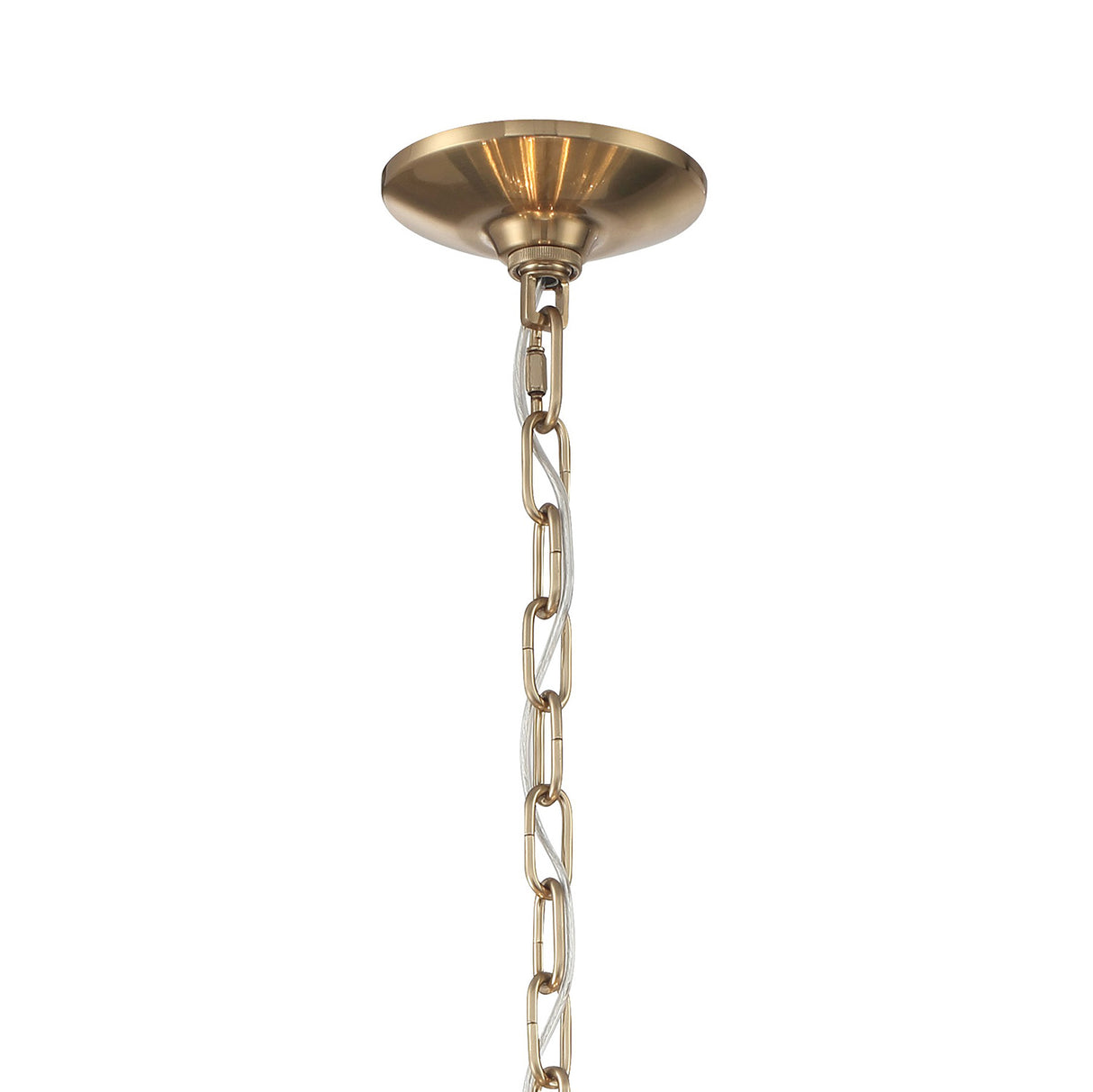 Maxwell 16 Light Chandelier 28", Crystal with Aged Brass