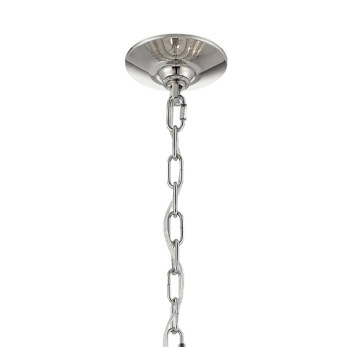 Maxwell 16 Light Chandelier 28", Crystal with Polished Nickel