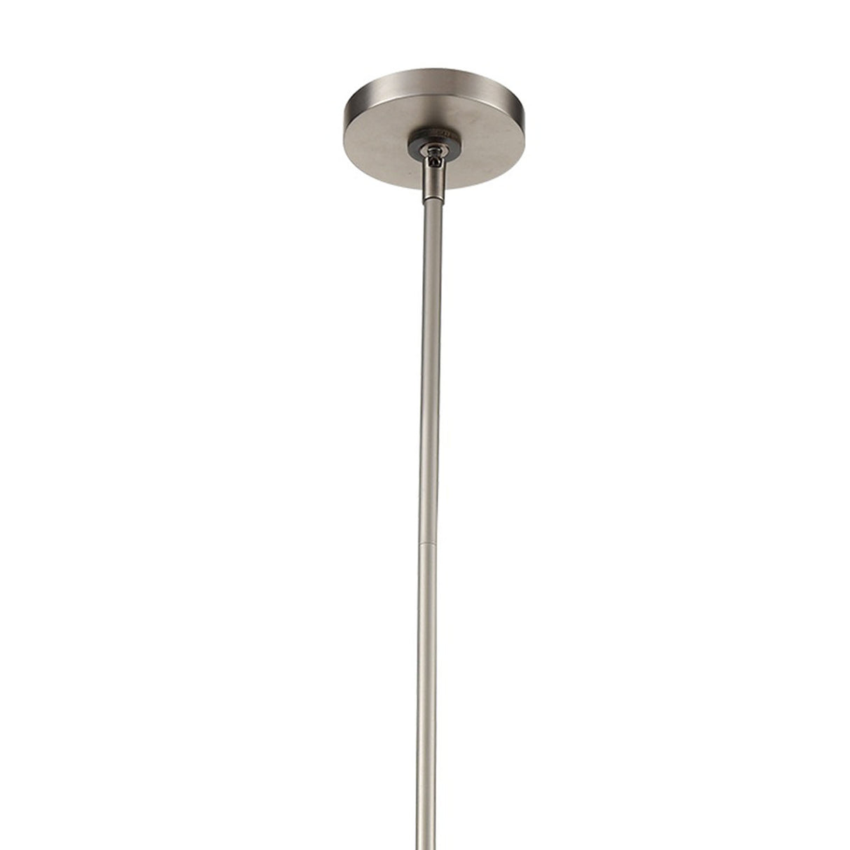 Jarrett LED Linear Pendant 31", Brushed Nickel and Tuxedo Leather