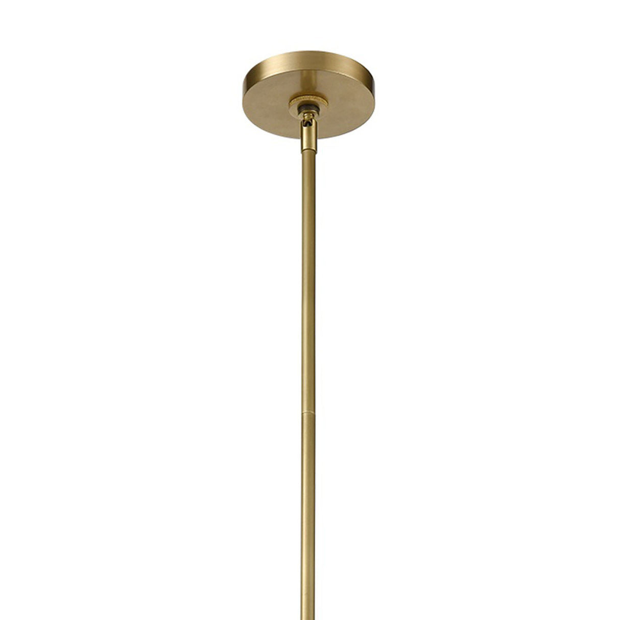 Jarrett LED Linear Pendant 31", Aged Brass and Tuxedo Leather