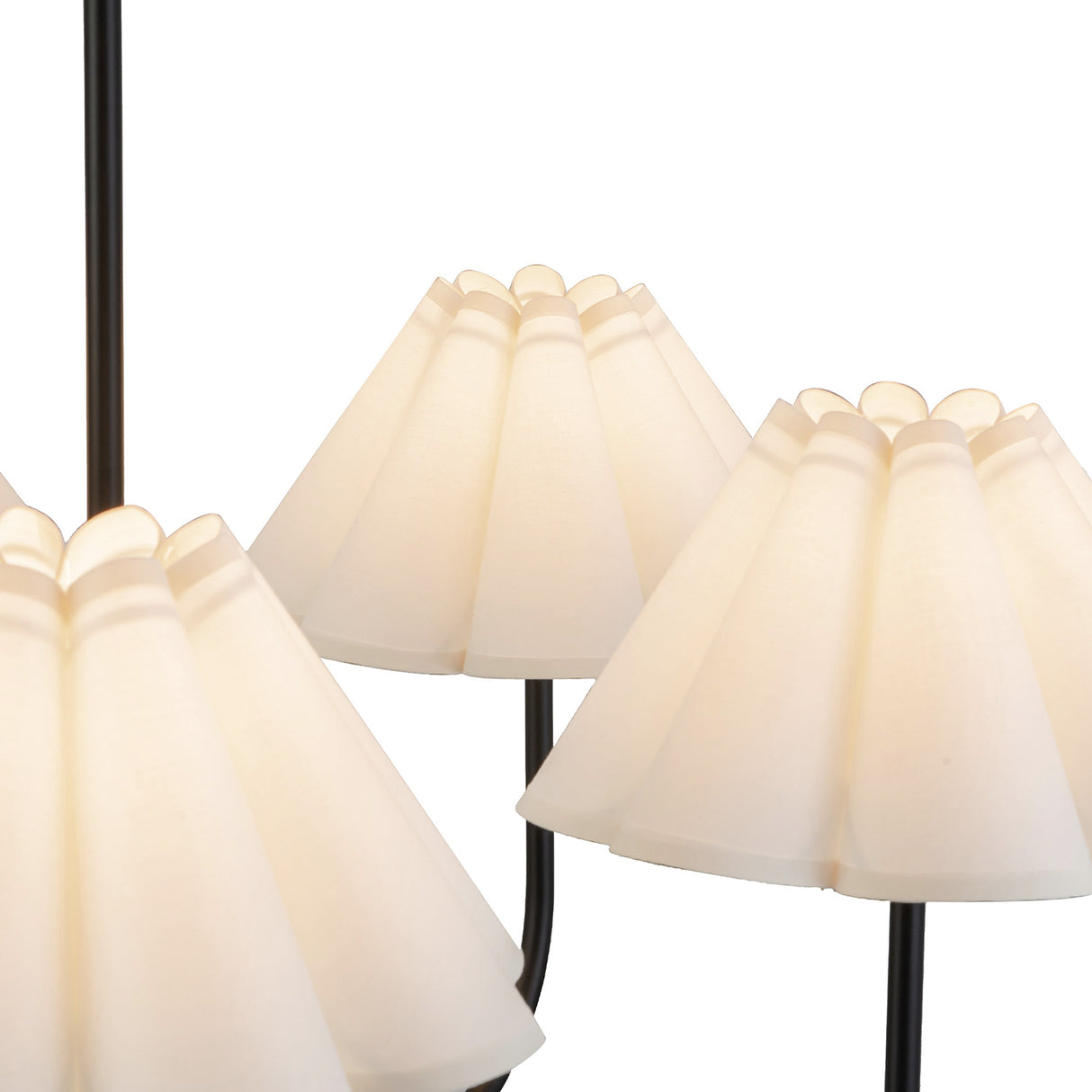 Rory 5 Light Chandelier 31", Matte Black