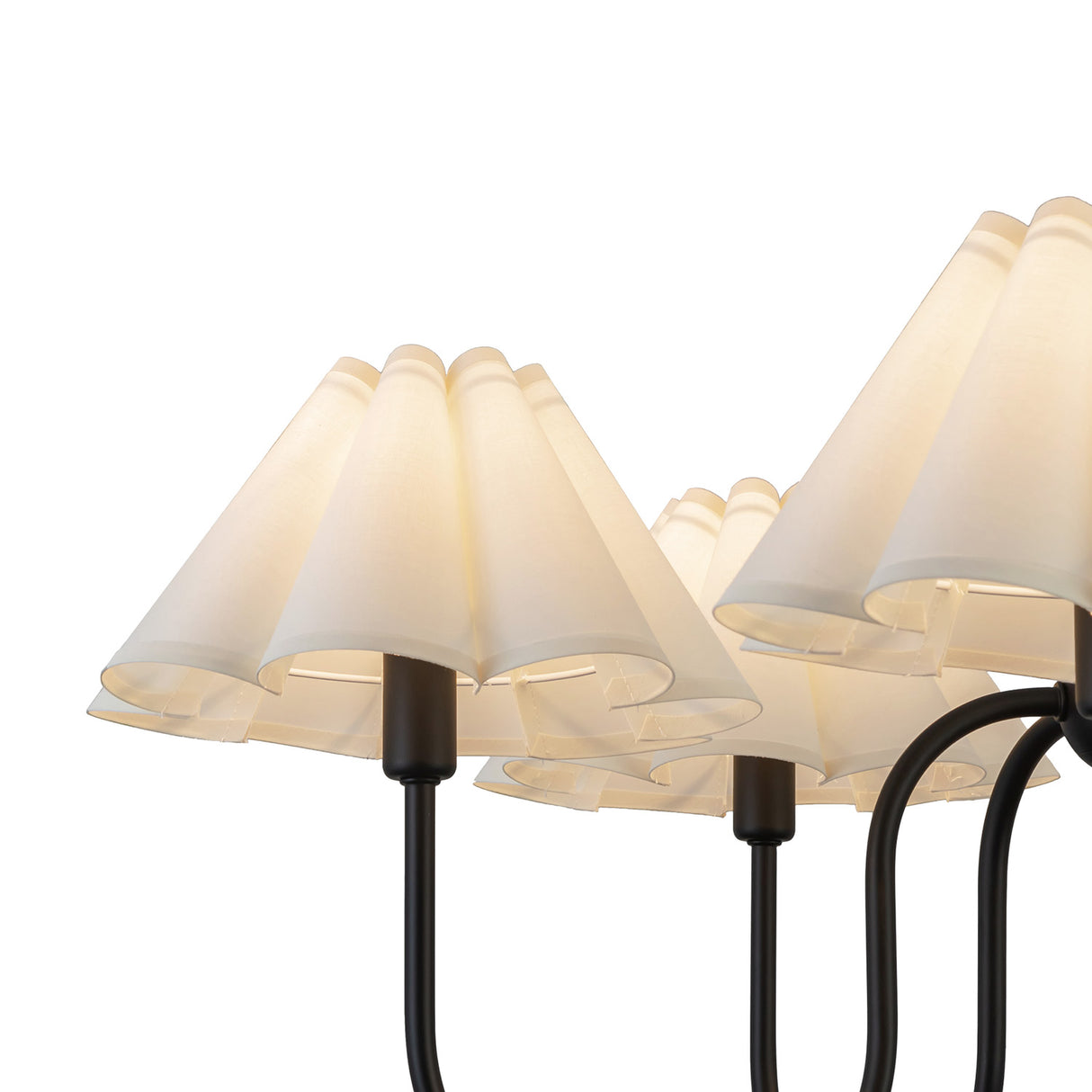 Rory 5 Light Chandelier 31", Matte Black