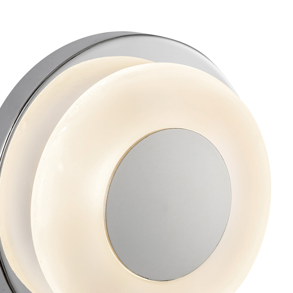Cam LED Wall Sconce 5", Chrome and Frosted Glass
