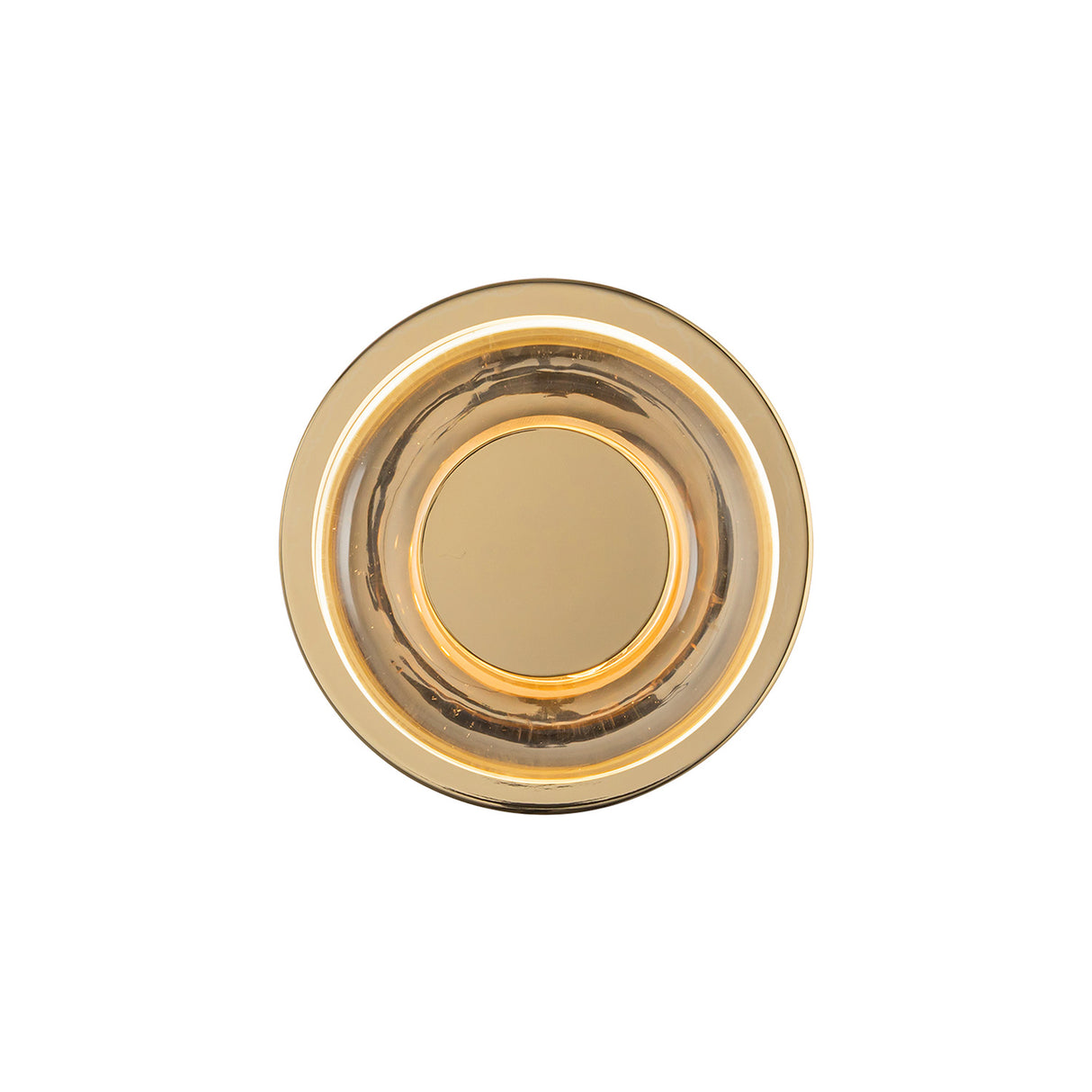 Cam LED Wall Sconce 5", Polished Brass and Clear Glass