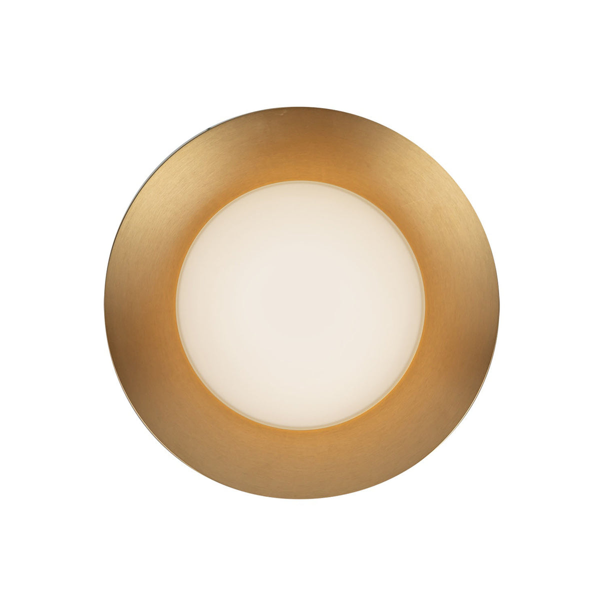 Elon LED Wall Sconce 9", Brushed Brass and Opal Glass