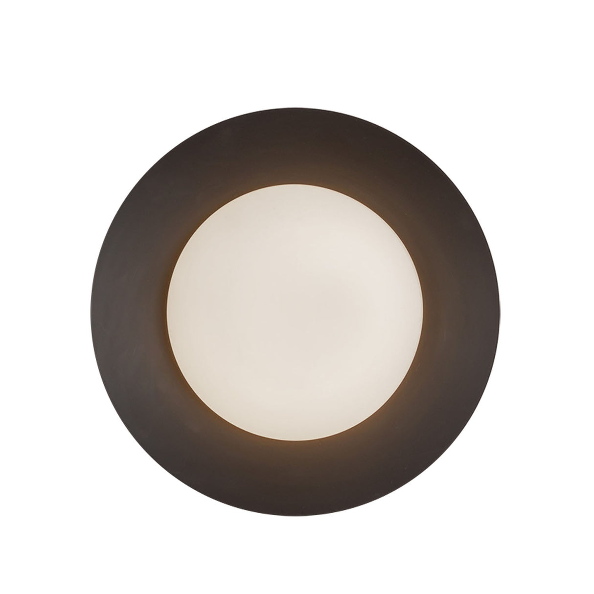 Elon LED Wall Sconce 9", Matte Black and Opal Glass