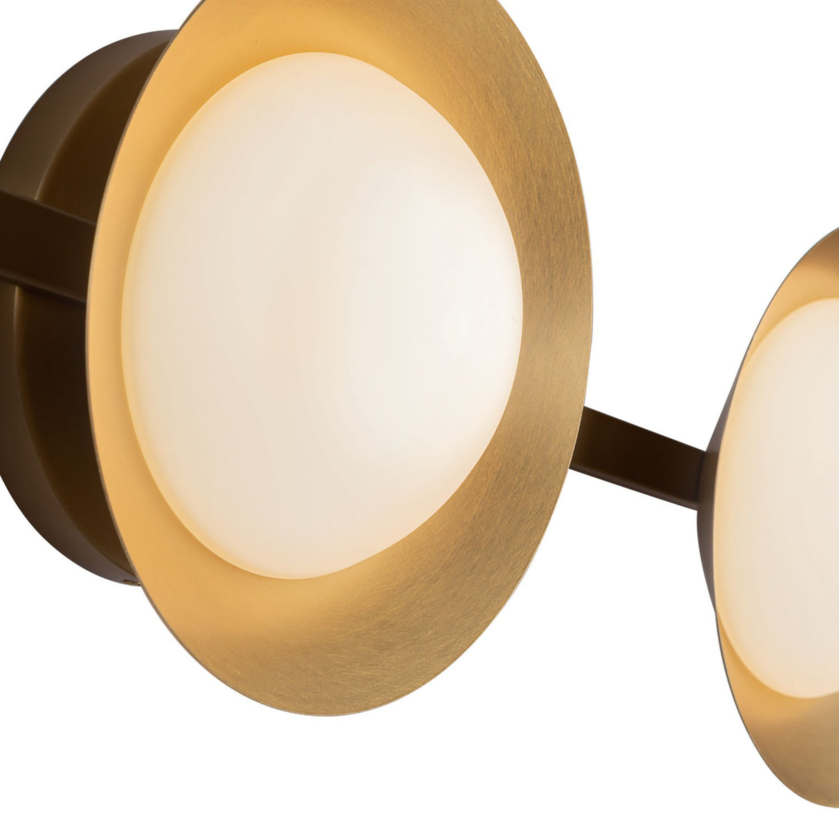 Elon 3 Light LED Vanity 24", Brushed Brass and Opal Glass