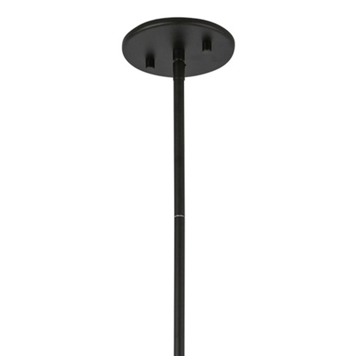 Soren 7 Light LED Chandelier 16", Matte Black and Clear Glass