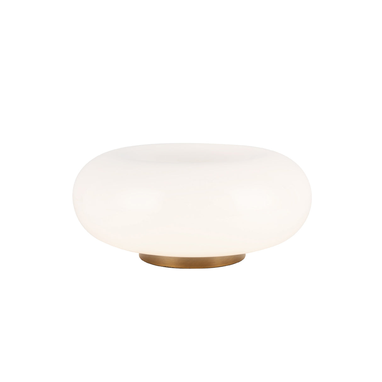 Otto LED Table Lamp 9", Aged Brass and Opal Glass