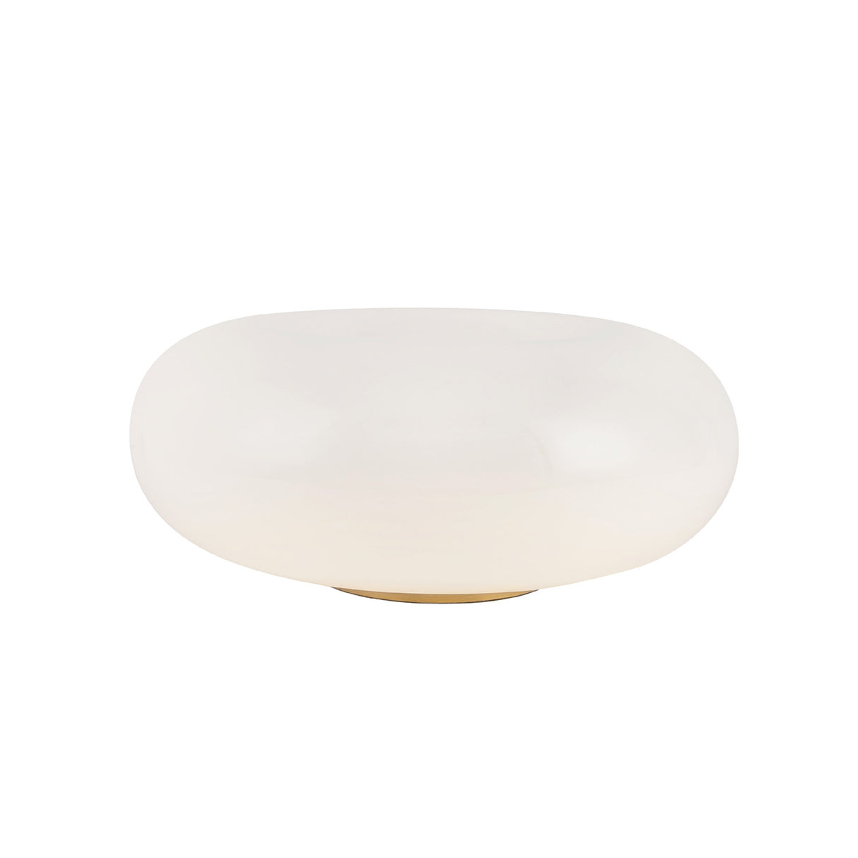 Otto LED Table Lamp 13", Aged Brass and Opal Glass