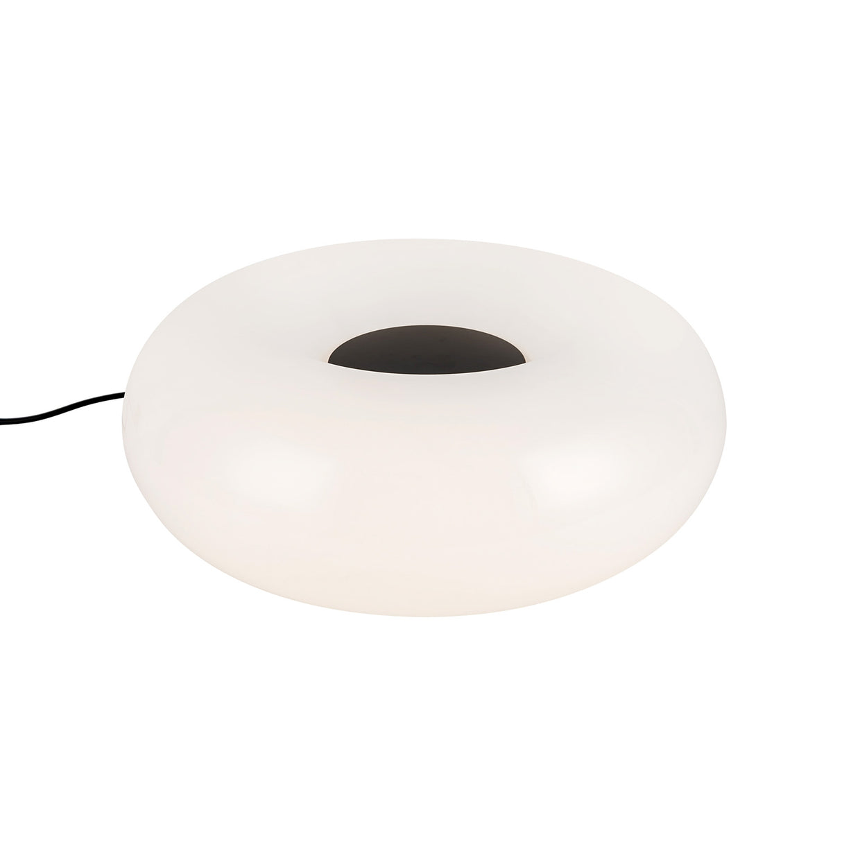 Otto LED Table Lamp 13", Matte Black and Opal Glass
