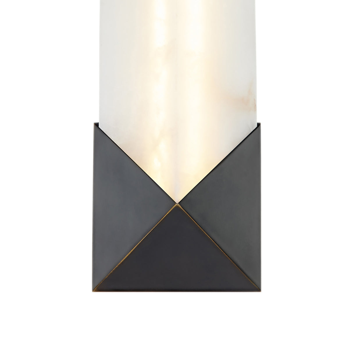 Lunaire LED Wall Sconce 12", Urban Bronze and Alabaster