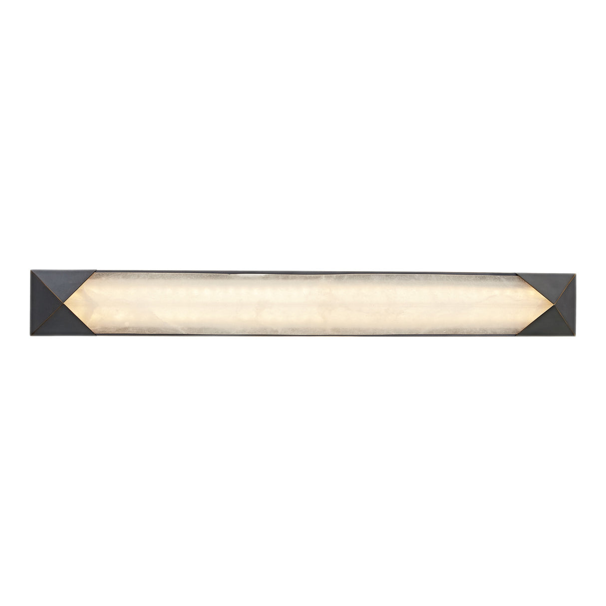 Lunaire LED Wall Sconce 25", Urban Bronze and Alabaster