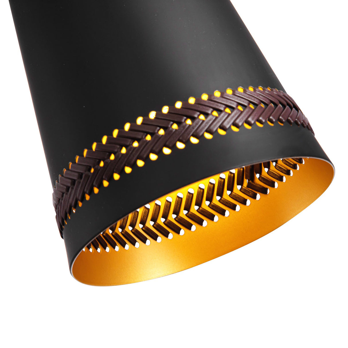 Darien Articulating Wall Sconce, Matte Black with Hazelnut Leather