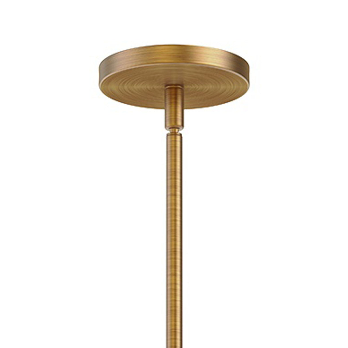 Aris Large Pendant 18", Aged Brass and Milk Glass