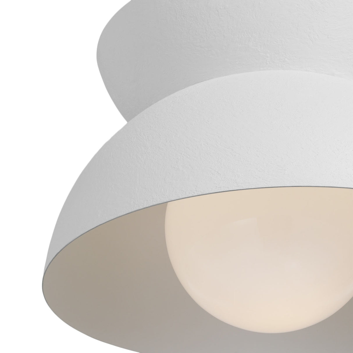 Varo Pendant 15", Textured White