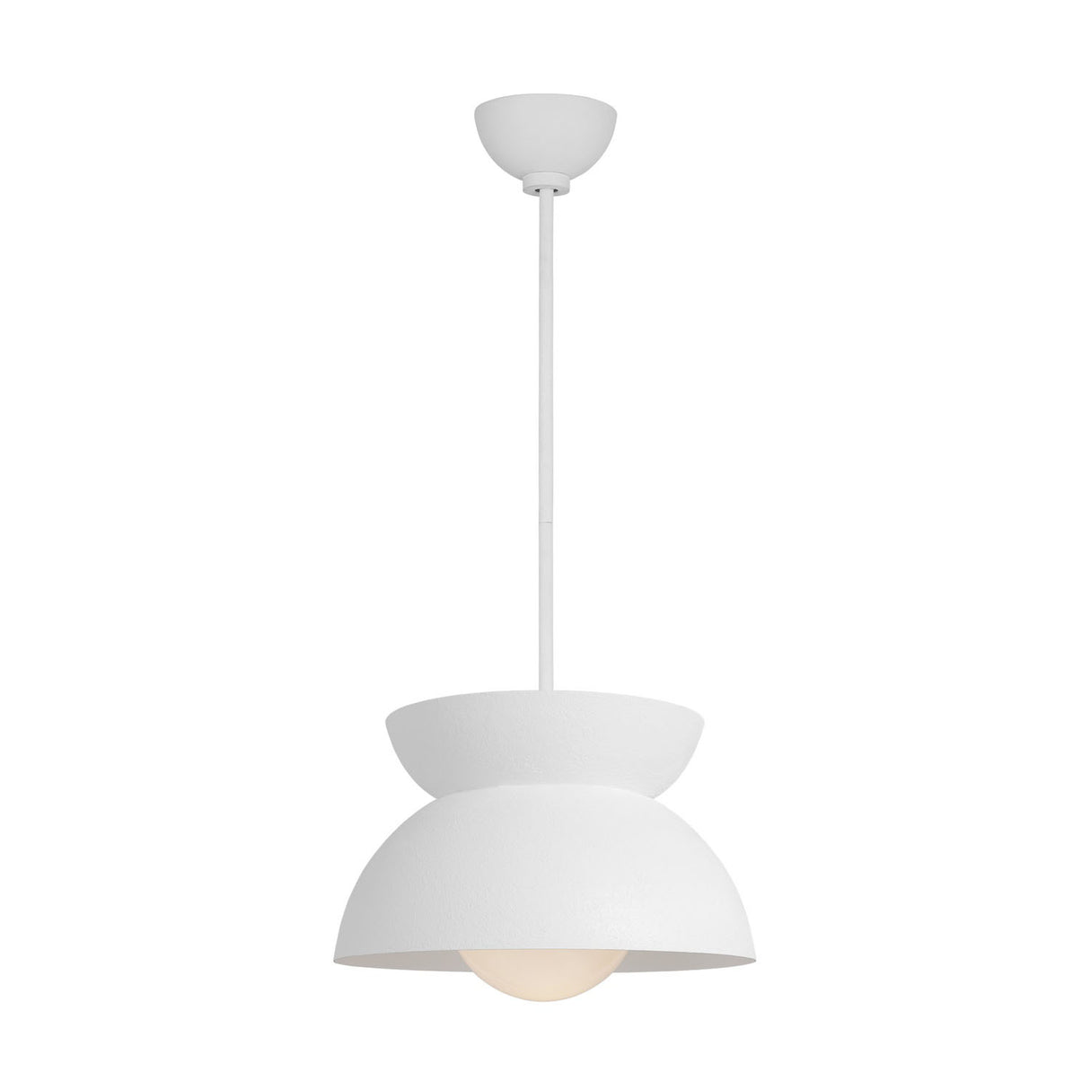 Varo Pendant 15", Textured White