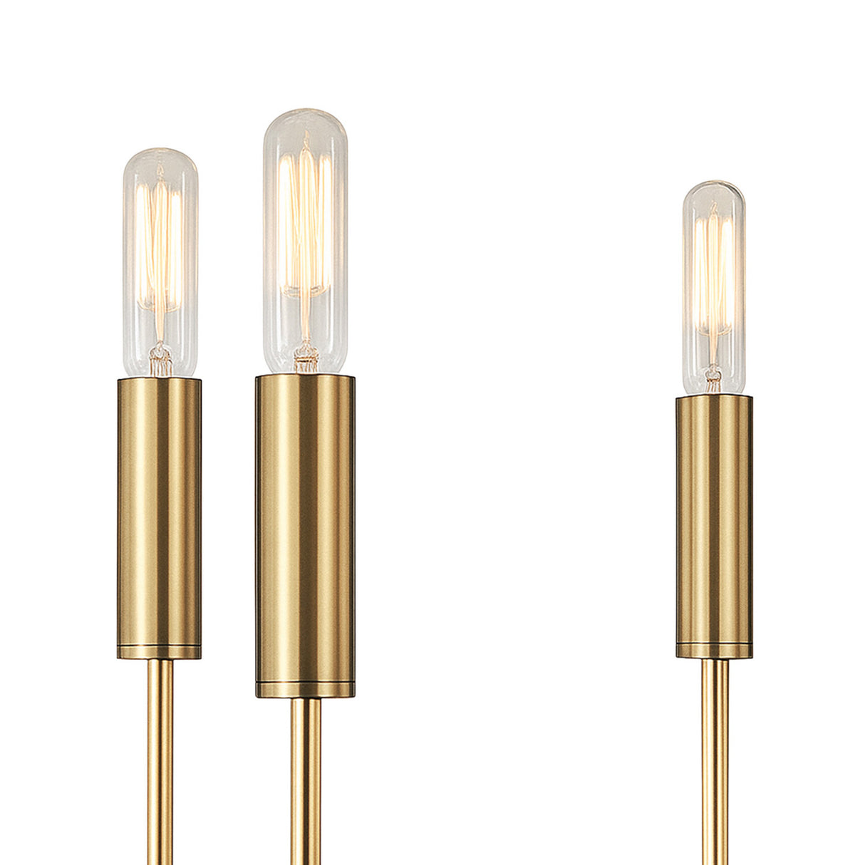 Thayer 6 Light Chandelier 24", Modern Brass