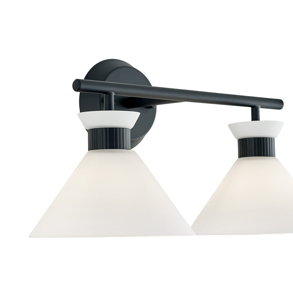 Issa 2 Light Vanity, Matte Black