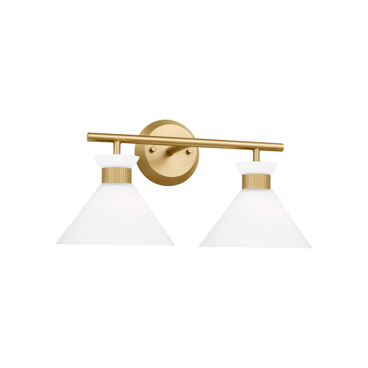 Issa 2 Light Vanity, Satin Brass