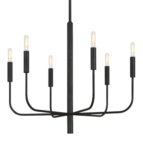 Thayer 6 Light Chandelier 24", Antique Iron