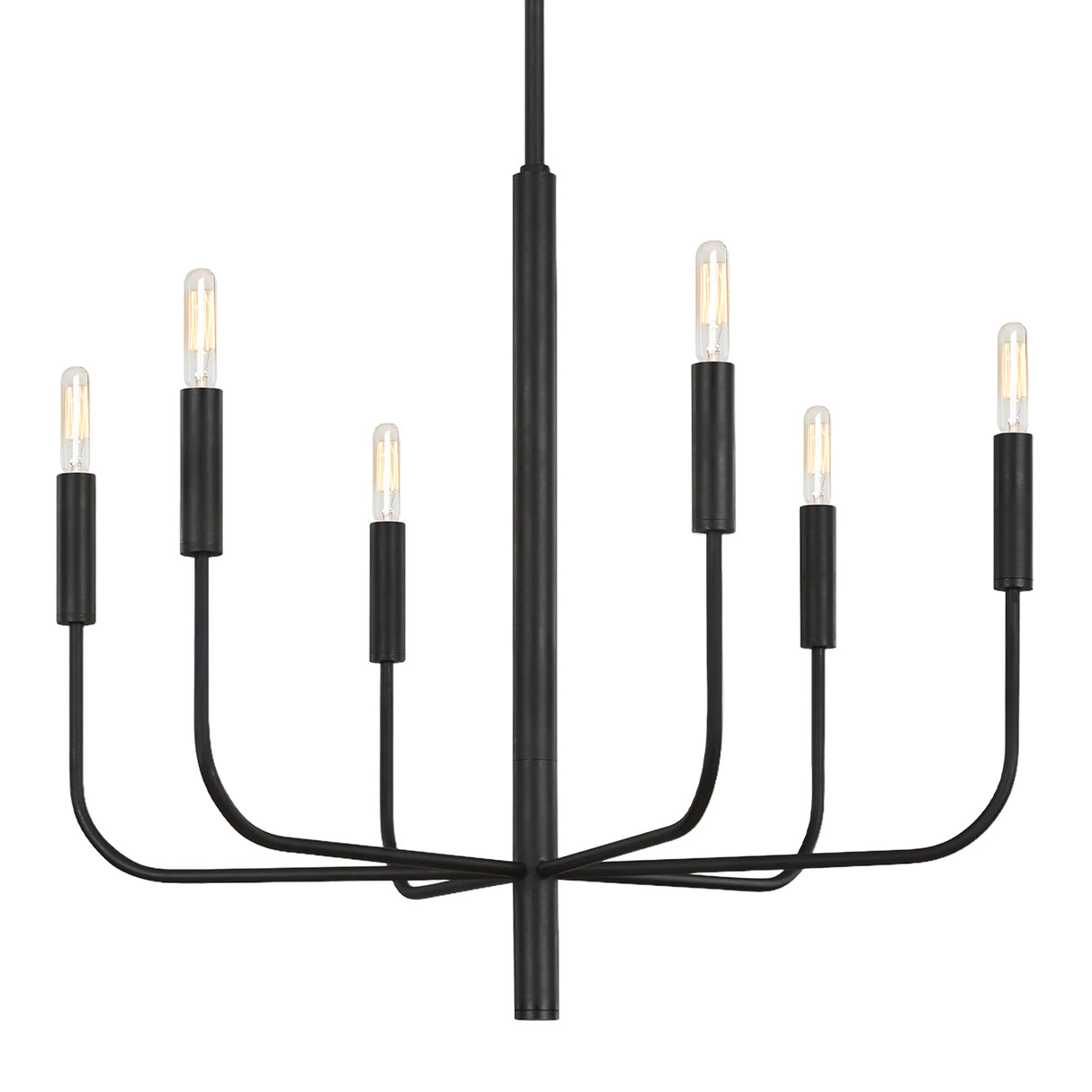 Thayer 6 Light Chandelier 24", Antique Iron