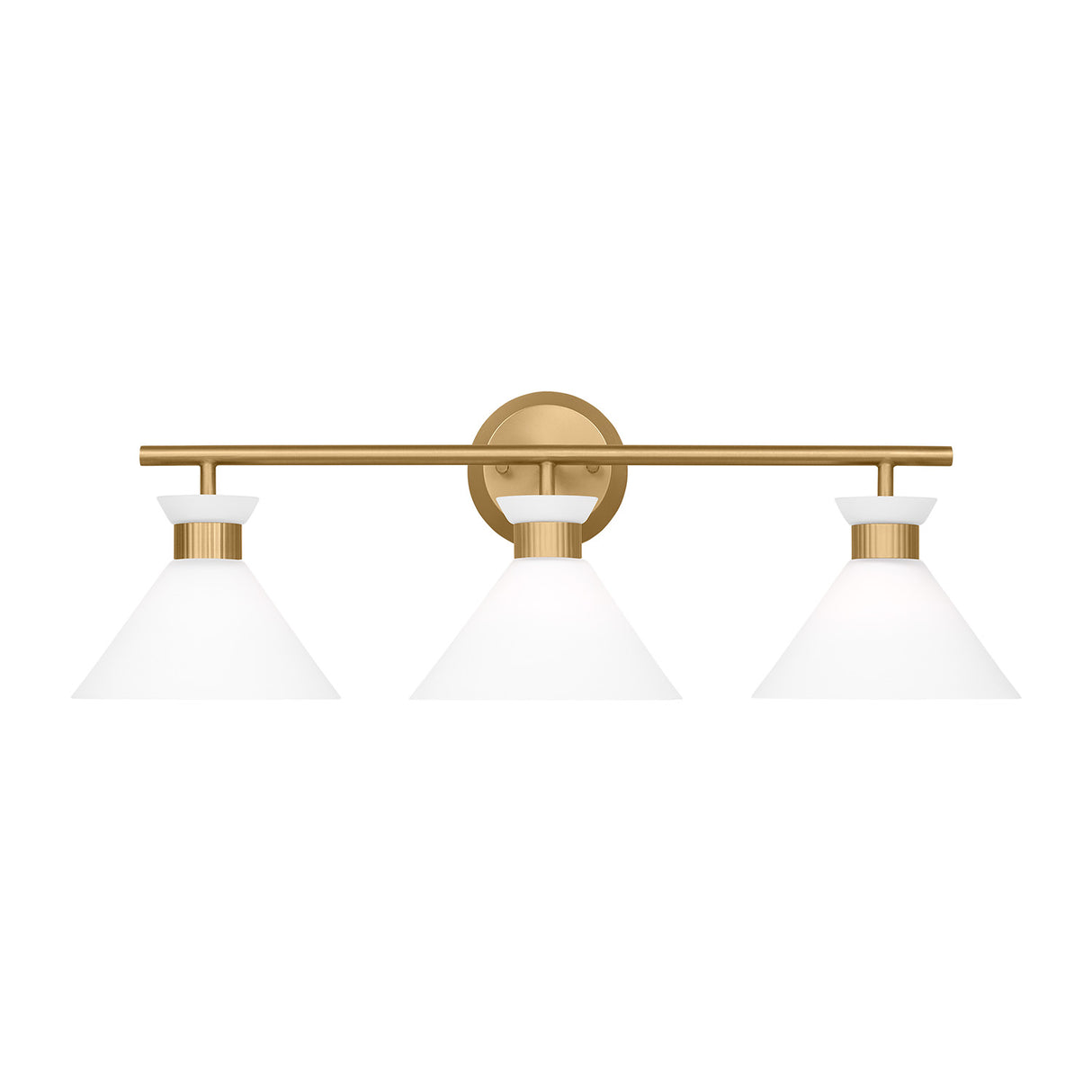 Issa 3 Light Vanity, Satin Brass
