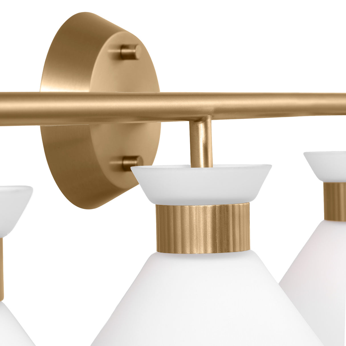 Issa 4 Light Vanity, Satin Brass