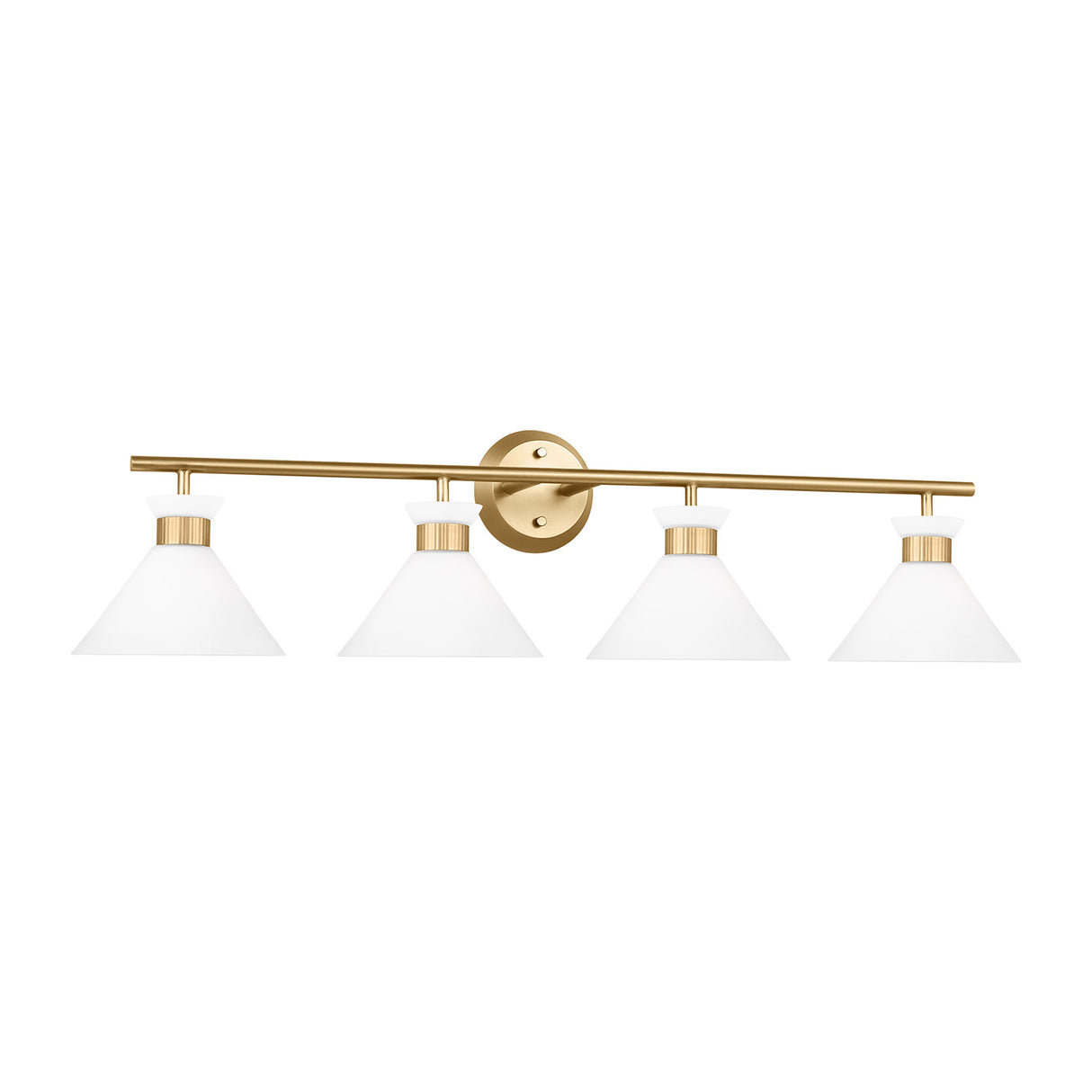 Issa 4 Light Vanity, Satin Brass