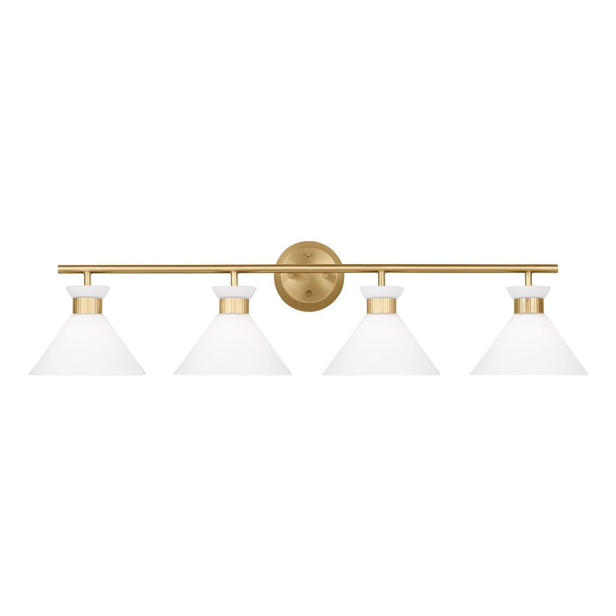 Issa 4 Light Vanity, Satin Brass