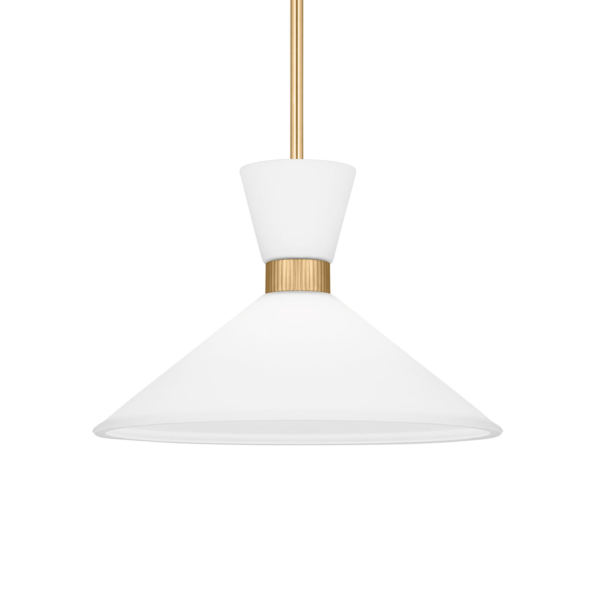 Issa Pendant 15", Satin Brass