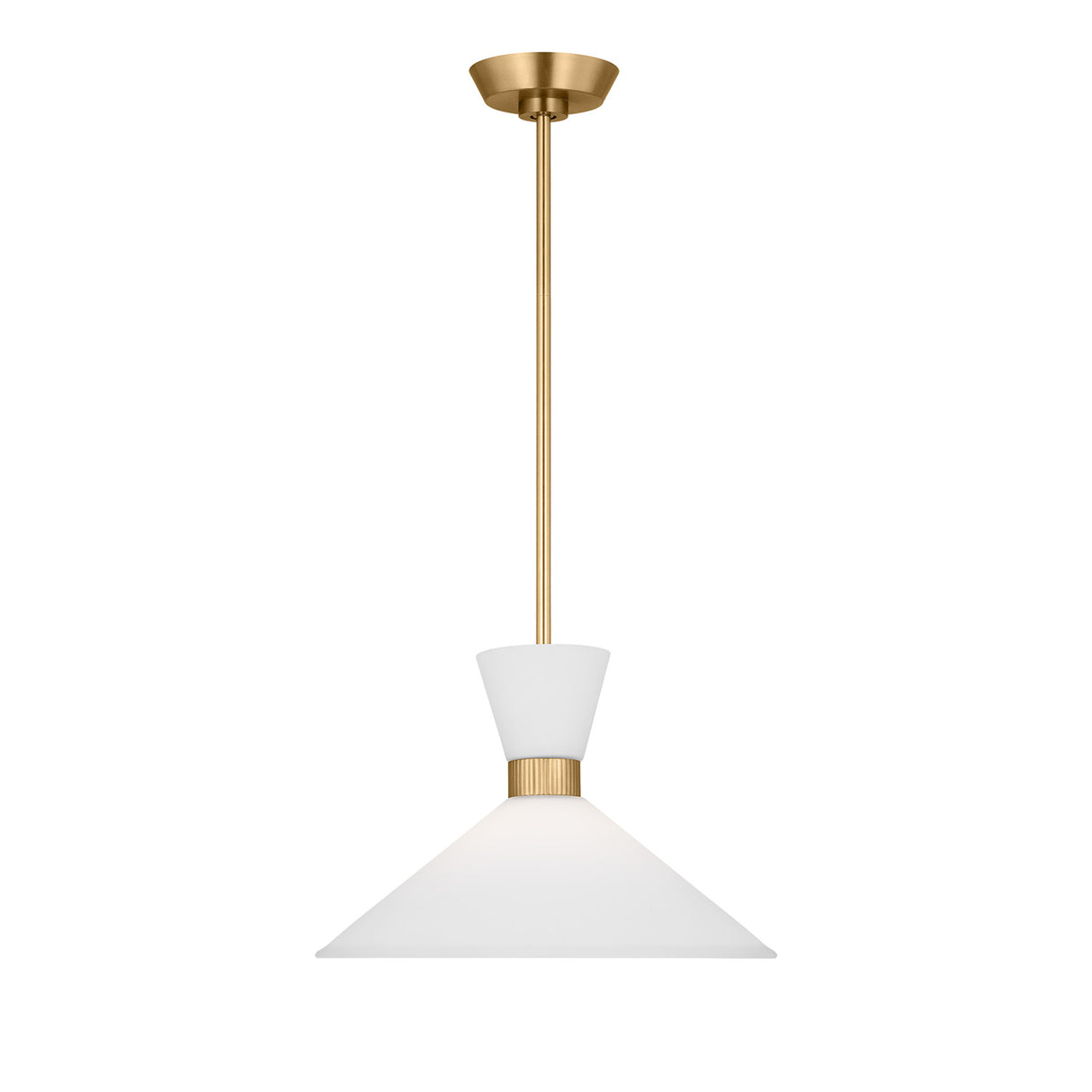 Issa Pendant 15", Satin Brass