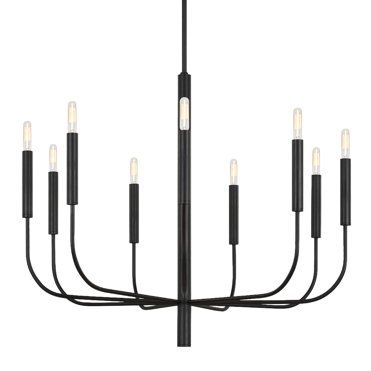 Thayer 9 Light Chandelier 30", Antique Iron