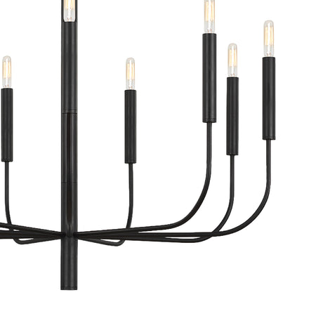 Thayer 9 Light Chandelier 30", Antique Iron