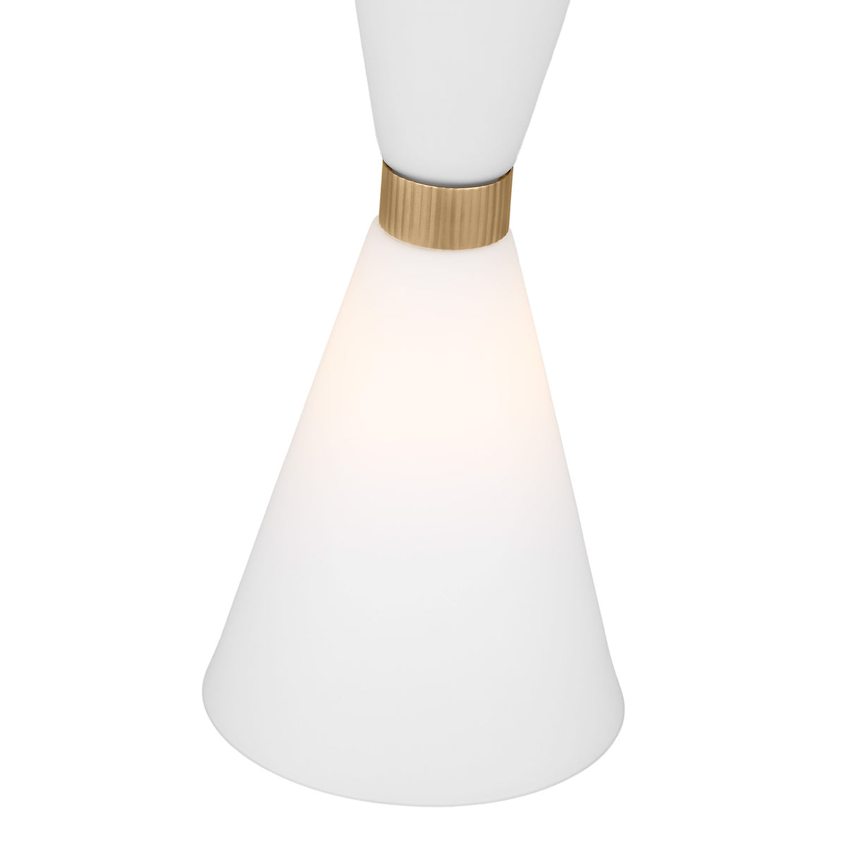 Issa Pendant 8", Satin Brass