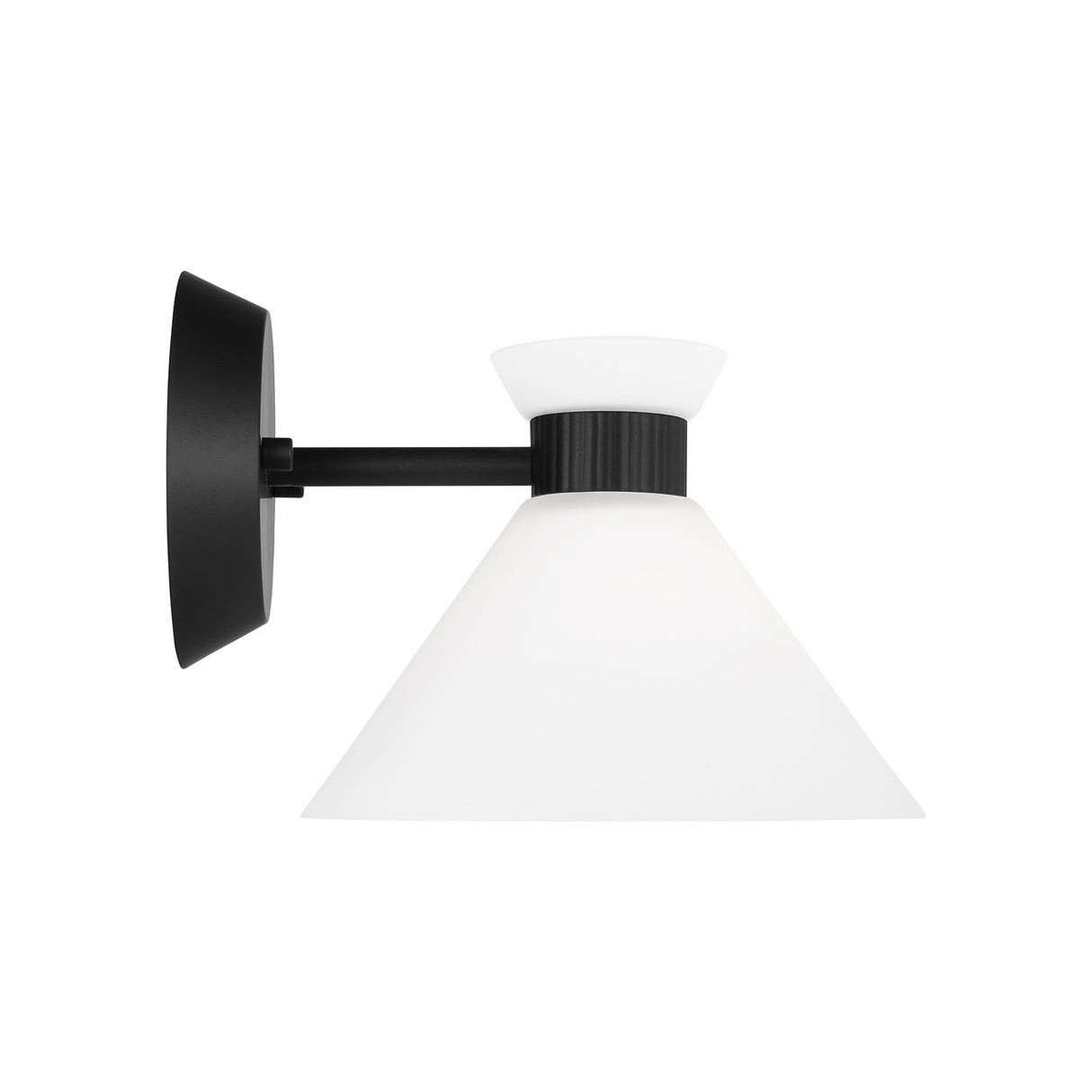 Issa Wall Sconce 7", Matte Black