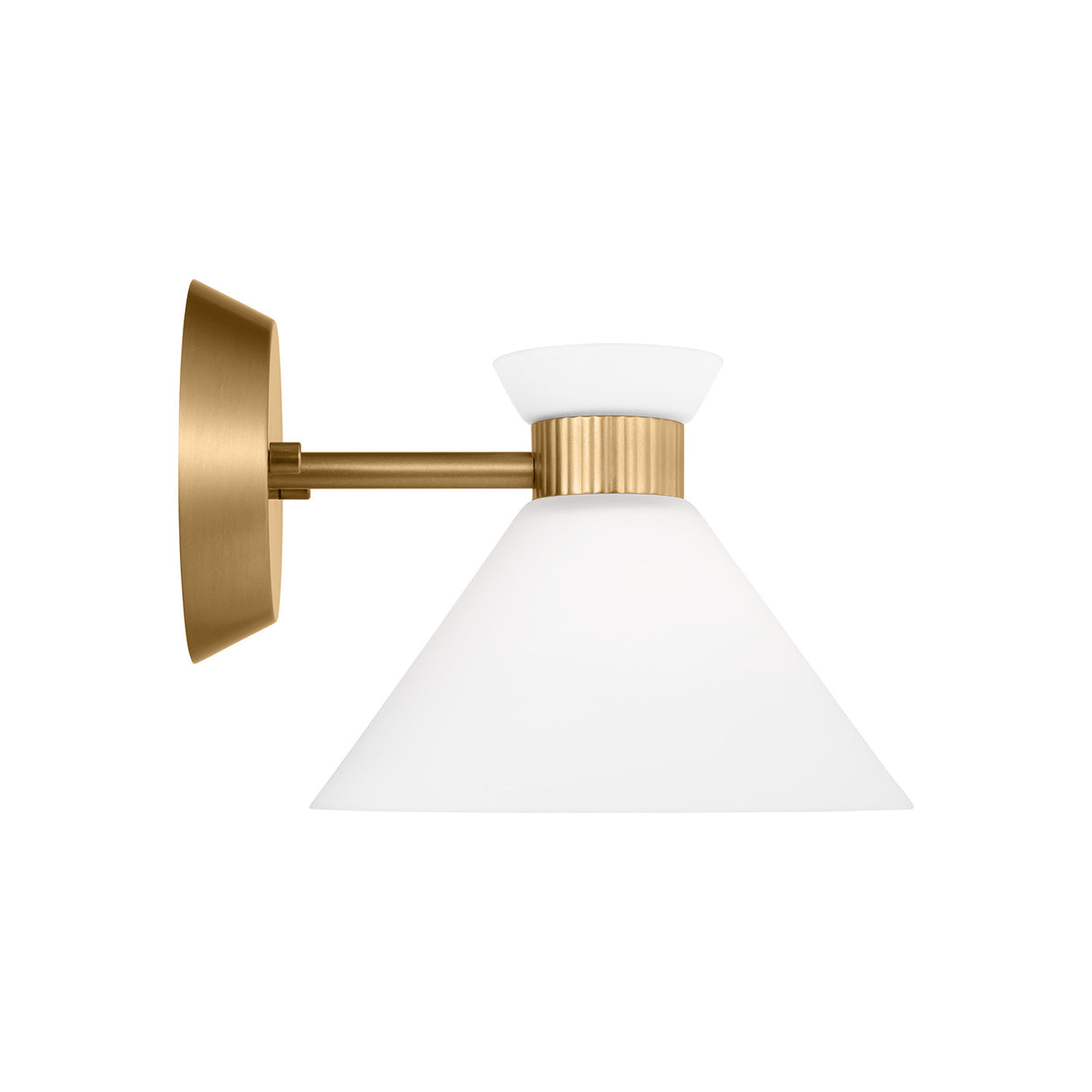 Issa Wall Sconce 7", Satin Brass