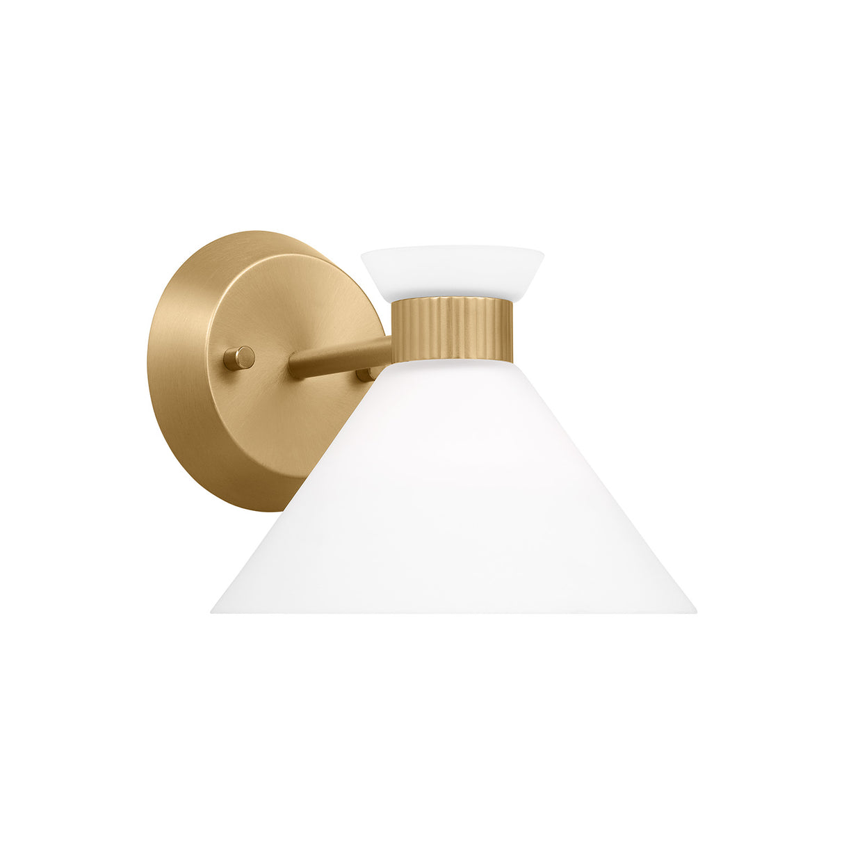 Issa Wall Sconce 7", Satin Brass