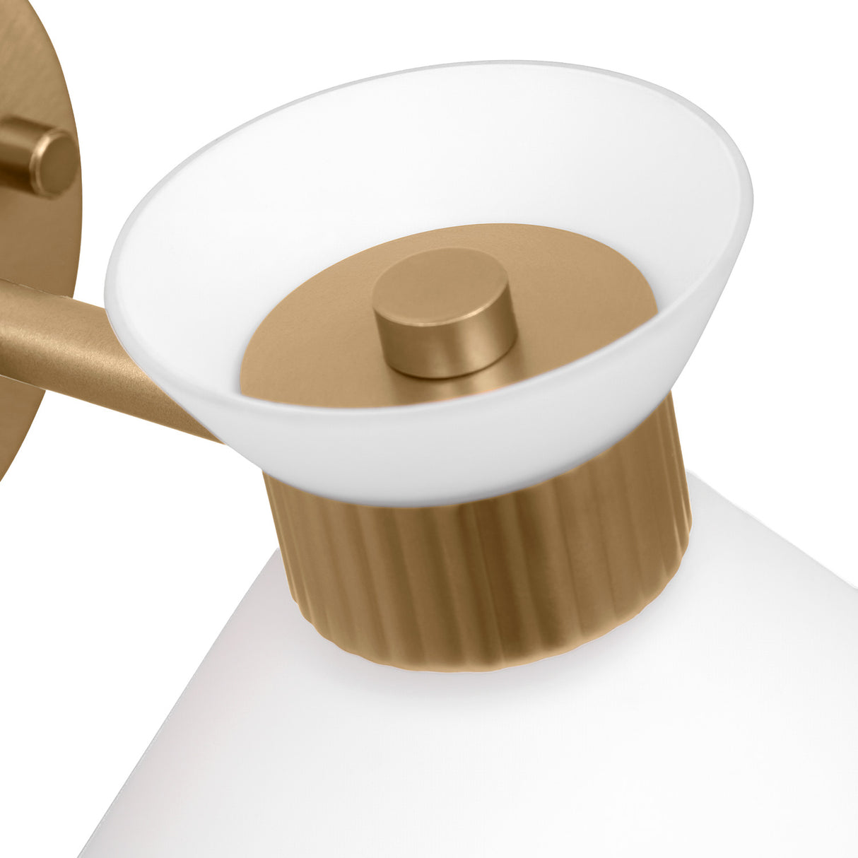 Issa Wall Sconce 7", Satin Brass