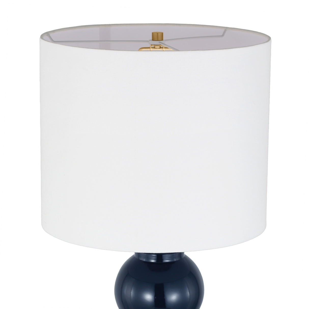 Truett Table Lamp 27", Glossy Navy