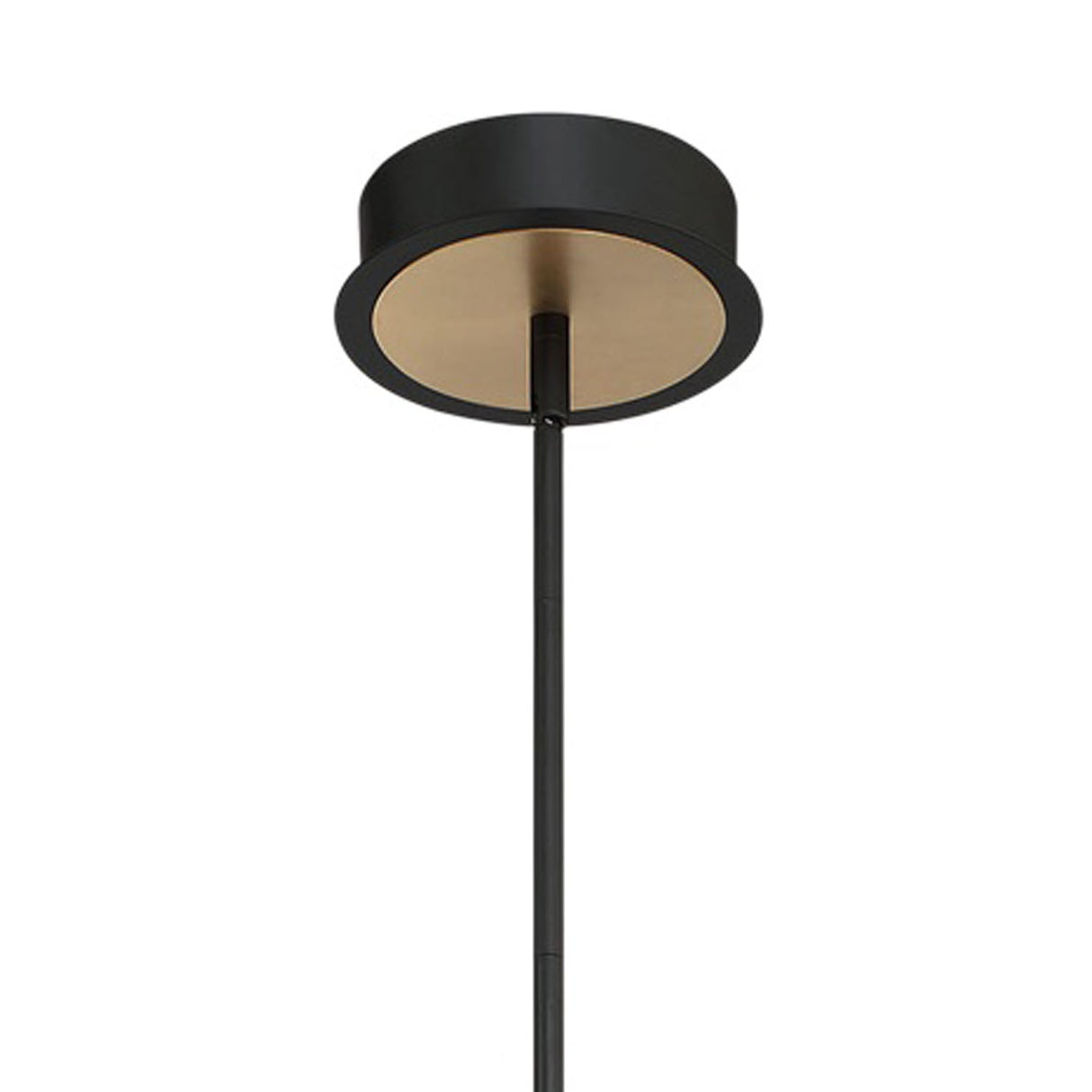 Roscoe 6 Light LED Chandelier 32", Black and Brass