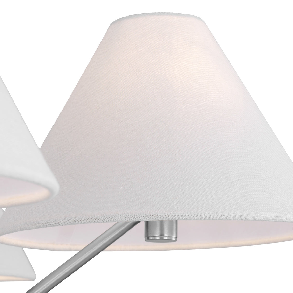 Wallace 5 Light Chandelier 30", Brushed Nickel