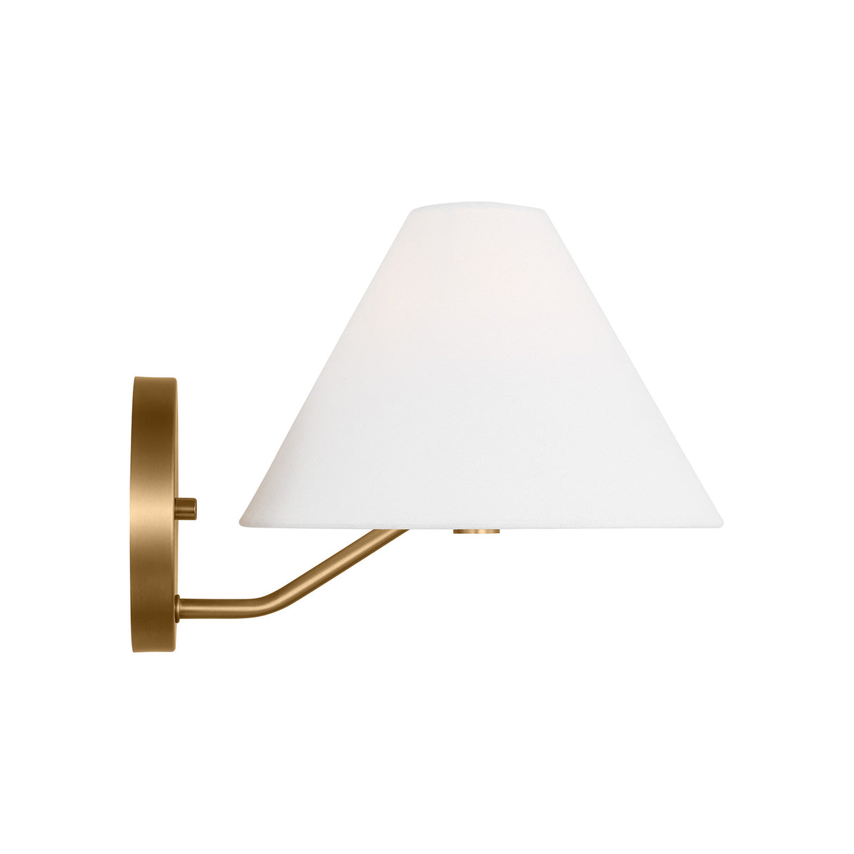 Wallace Wall Sconce 8", Satin Brass