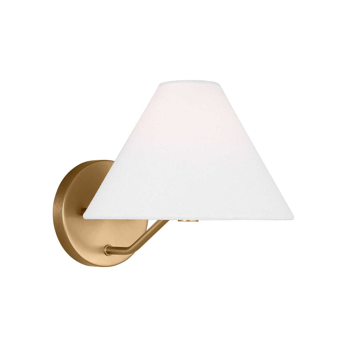 Wallace Wall Sconce 8", Satin Brass