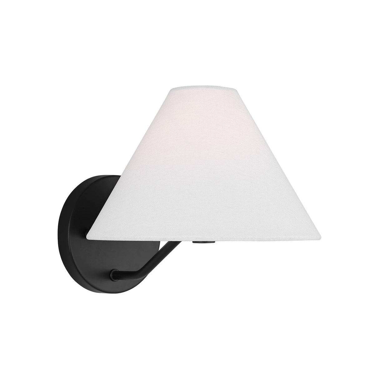 Wallace Wall Sconce 8", Matte Black