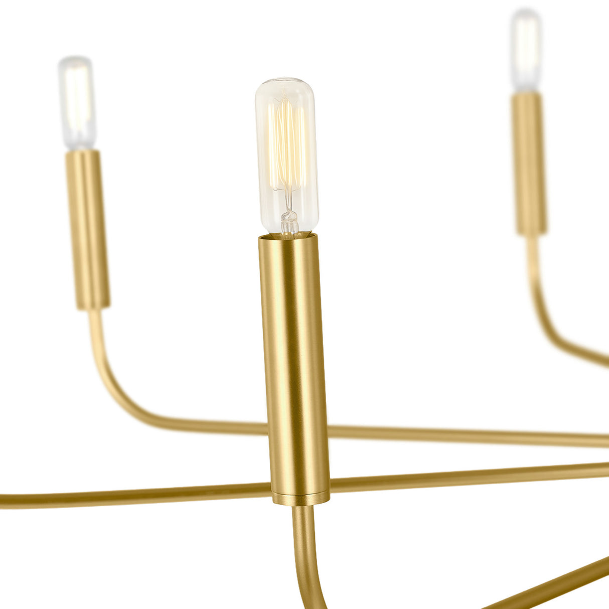 Thayer 9 Light Chandelier 48", Modern Brass