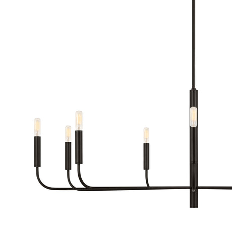 Thayer 9 Light Chandelier 48", Antique Iron