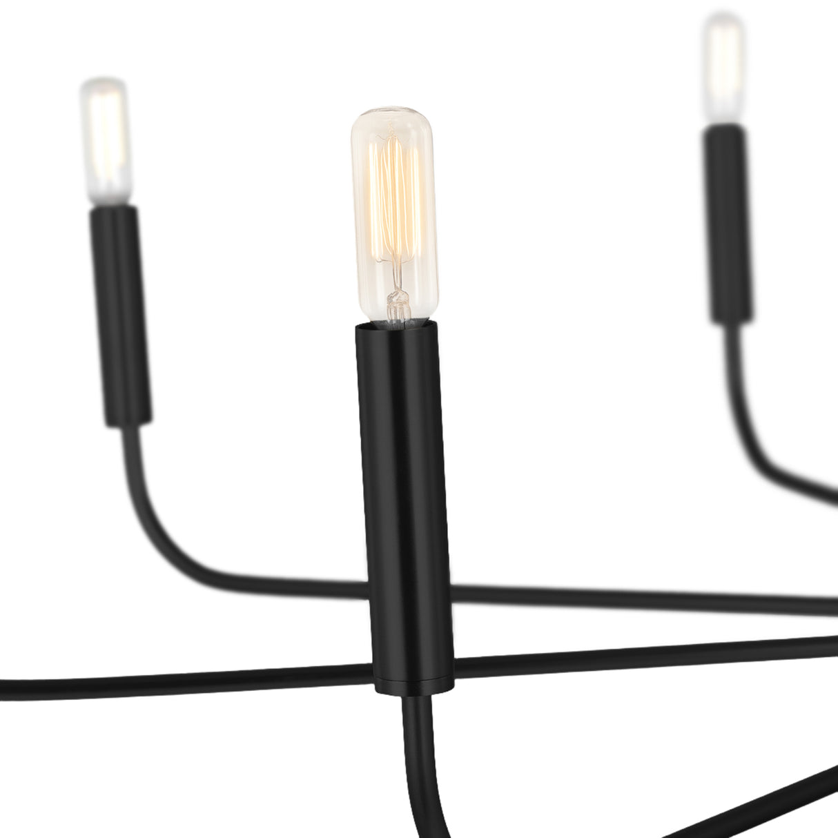 Thayer 9 Light Chandelier 48", Antique Iron